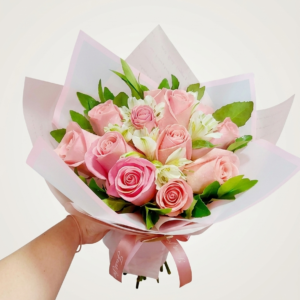 Ramillete Dulzura 12 Rosas
