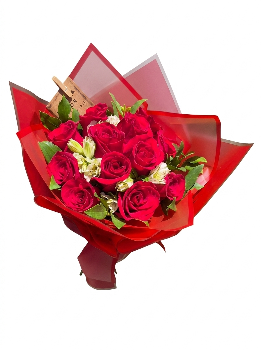 Ramillete 12 Rosas Amor